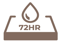 72 Hour Water Resistance